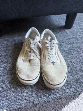 Vans Beige Suede Low-Top Sneakers